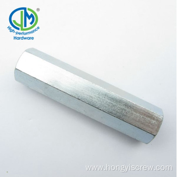Carbon steel Long Hexagon Rod Coupling Nuts
